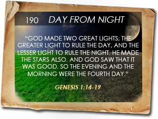 God’s creation of day versus night in the Biblical Calendar